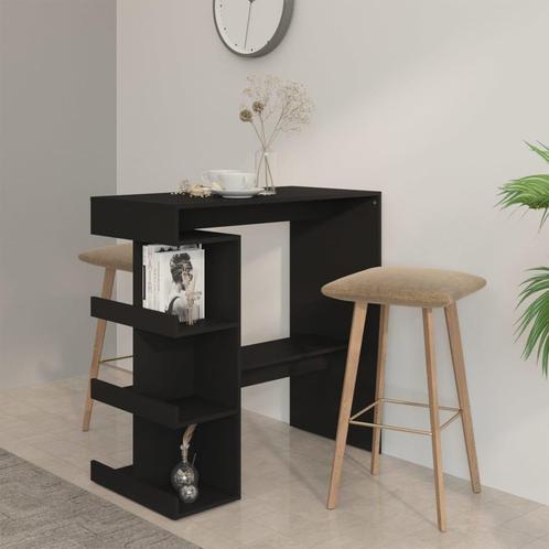 vidaXL Bartafel met opbergrek 100x50x101,5 cm bewerkt hout, Huis en Inrichting, Tafels | Eettafels, Nieuw, Verzenden