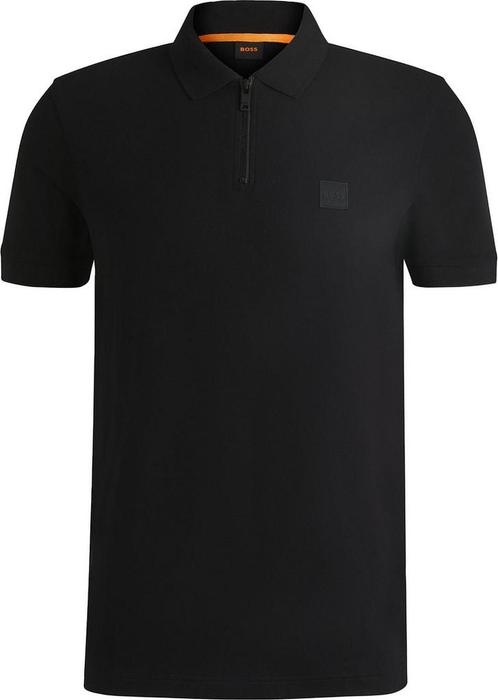 BOSS Passerzip Half Zip Polo Zwart maat 3XL Heren, Kleding | Heren, Polo's, Zwart, Nieuw, Overige maten, Verzenden
