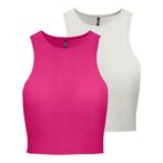 Only Crop-top ONLBELIA S/L CROP TOP CS JRS 2PACK (set,, Kleding | Dames, Tops, Verzenden, Nieuw