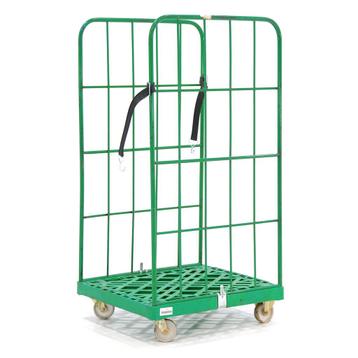 Gebruikte 2-Heks rolcontainer insteekhekken + 2 nylon beschikbaar voor biedingen