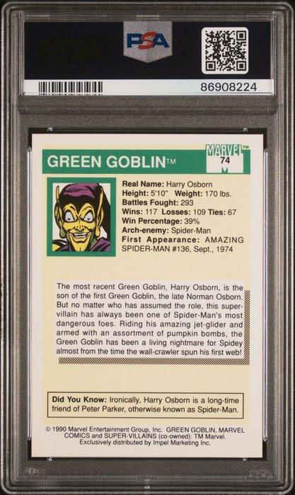 Marvel - 1 Graded card - Marvel Super-Villains - Green, Verzamelen, Overige Verzamelen