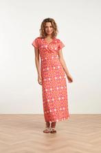 -60% Smashed Lemon  Smashed Lemon 25026 maxi jurk met v-hals, Kleding | Dames, Jurken, Verzenden, Nieuw, Roze