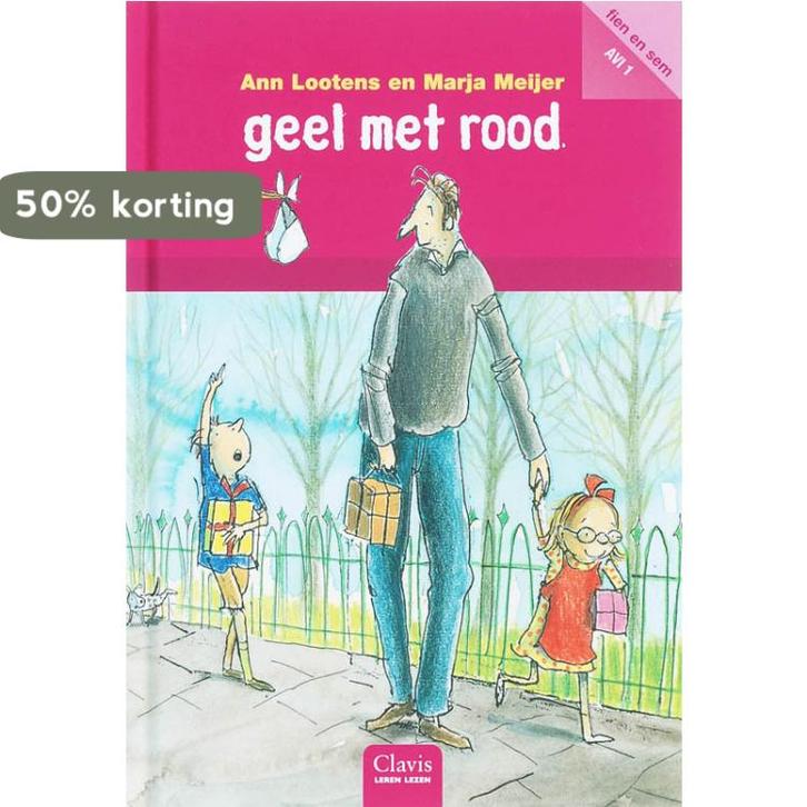 Geel met rood / Fien & Sem / AVI 1 9789044807455 A. Lootens, Boeken, Kinderboeken | Jeugd | onder 10 jaar, Gelezen, Verzenden