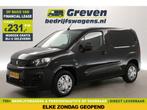Peugeot Partner 1.5 BlueHDI Airco Cruise Carplay Elektrpak, Auto's, Zwart, Nieuw, Te koop, Peugeot