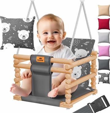 KIDIZ® Babyschommel - Kinderschommel - Baby Swing - Grijs beschikbaar voor biedingen
