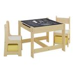 [en.casa] Kindertafel Irixoa met 2 stoelen meerkleurig, Kinderen en Baby's, Kinderkamer | Tafels en Stoelen, Verzenden, Nieuw