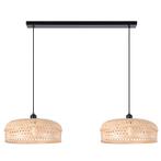 Bamboe hanglamp bruin, Jennifer, Huis en Inrichting, Lampen | Hanglampen, Nieuw, Ophalen of Verzenden, Landelijk, Metaal