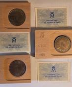 Spanje. 5 ECU 1989 3 monedas, Charles V (Zonder
