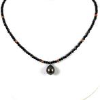 Zonder minimumprijs - Halsketting Zilver Parel - Spinel -, Nieuw