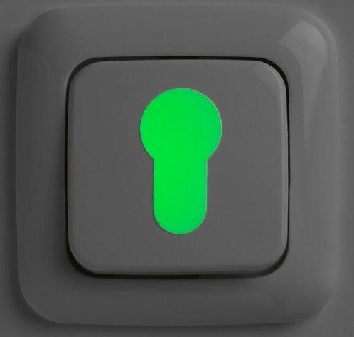 SecuCare glow in the dark markering voor cilinder/schakelaar, Doe-het-zelf en Verbouw, Hang- en Sluitwerk, Nieuw, Ophalen of Verzenden