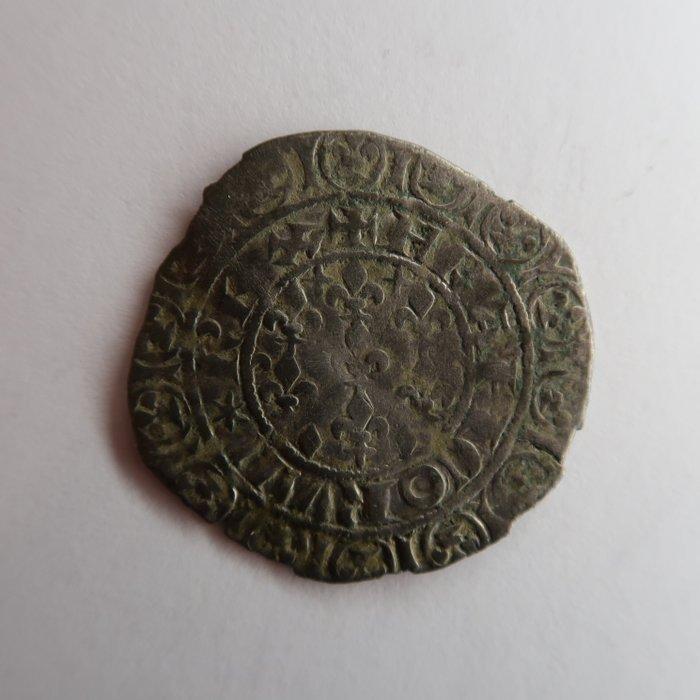 Frankrijk. Jean II le Bon (1350-1364). Gros blanc aux fleurs, Postzegels en Munten, Munten | Europa | Euromunten