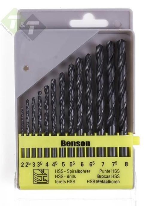 HSS Borenset 13 Dlg, Metaalboren, Benson, Doe-het-zelf en Verbouw, Gereedschap | Machine-onderdelen en Toebehoren, Nieuw, Ophalen of Verzenden