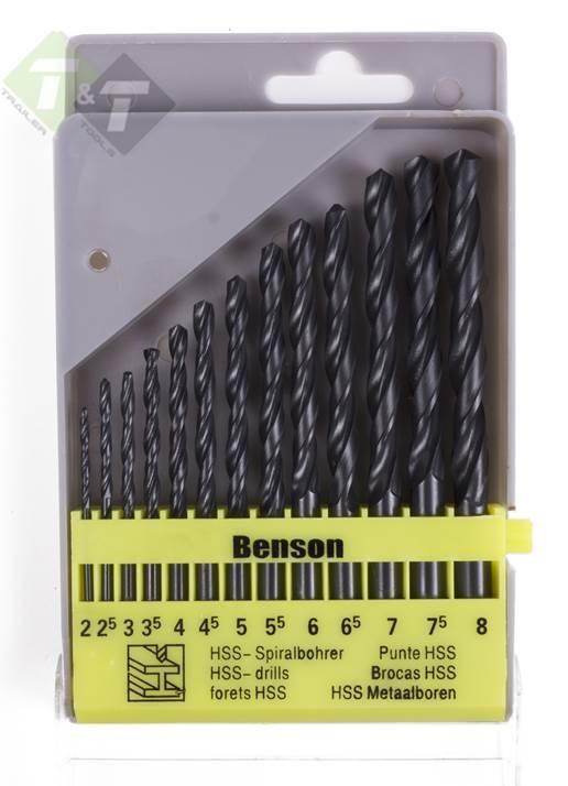 HSS Borenset 13 Dlg, Metaalboren, Benson, Doe-het-zelf en Verbouw, Gereedschap | Machine-onderdelen en Toebehoren, Nieuw, Ophalen of Verzenden