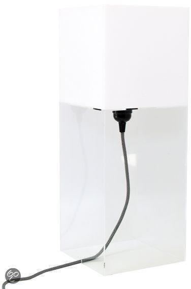 Plexi table lamp L - Wit, Antiek en Kunst, Antiek | Lampen, Verzenden