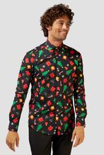 Kerstmis Blouse Heren Zwart met Kerstprints Opposuits, Ophalen of Verzenden, Nieuw