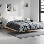 vidaXL Bedframe zonder matras hout sonoma eikenkleurig, Bruin, Verzenden, Nieuw, 190 cm of minder