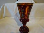 Pot - Glas - Biedermeier voetbeker, Antiek en Kunst, Antiek | Glas en Kristal