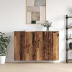 vidaXL Wandgemonteerde Kasten 2 pcs Oud hout 69.5 x 34 x 90, Huis en Inrichting, Minder dan 50 cm, Verzenden, Nieuw, Minder dan 100 cm