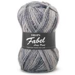 DROPS Fabel Long Print - 602 silver fox - Wol Garen, Hobby en Vrije tijd, Breien en Haken, Ophalen of Verzenden, Nieuw