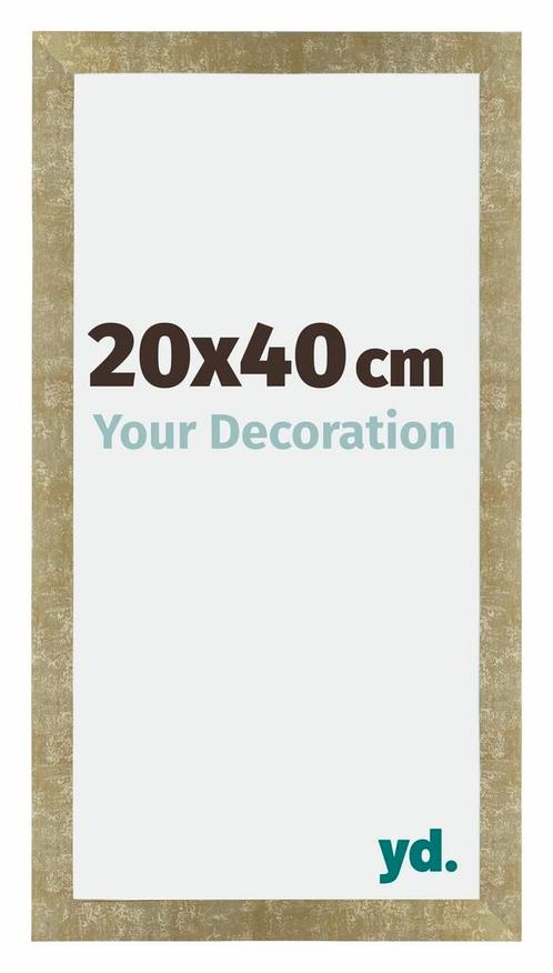 Fotolijst 20x40 cm - Goud Antiek - MDF - Mura, Huis en Inrichting, Woonaccessoires | Lijsten, Nieuw, Verzenden