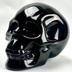 Obsidiaan Fijne zwarte obsidiaan schedel - Hoogte: 9.2 cm -