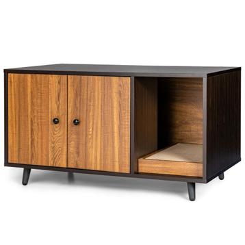 LIVSK 3-in-1 Kattenkast - Kattenhuis, Kattenbak en Salontafe beschikbaar voor biedingen