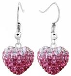 Fako Bijoux® - Oorbellen - Disco Dots - Hanger - Hart Duo -, Sieraden, Tassen en Uiterlijk, Oorbellen, Verzenden, Nieuw