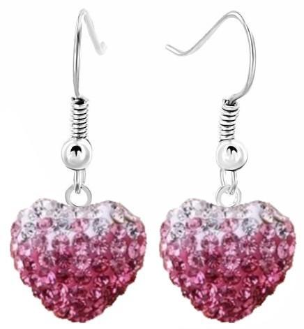 Fako Bijoux® - Oorbellen - Disco Dots - Hanger - Hart Duo -, Sieraden, Tassen en Uiterlijk, Oorbellen, Verzenden
