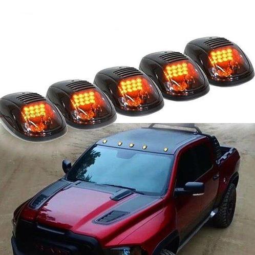 Set van 5 smoke toplichten 24 led oranje HQ, Auto diversen, Auto-accessoires, Verzenden