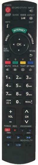 Panasonic N2QAYB000715 afstandsbediening ALTERNATIEF, Audio, Tv en Foto, Afstandsbedieningen, Verzenden