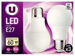 Veiling - 20x LED-lamp E27 9,4W 2700K 3-PACK, Huis en Inrichting, Lampen | Overige, Nieuw