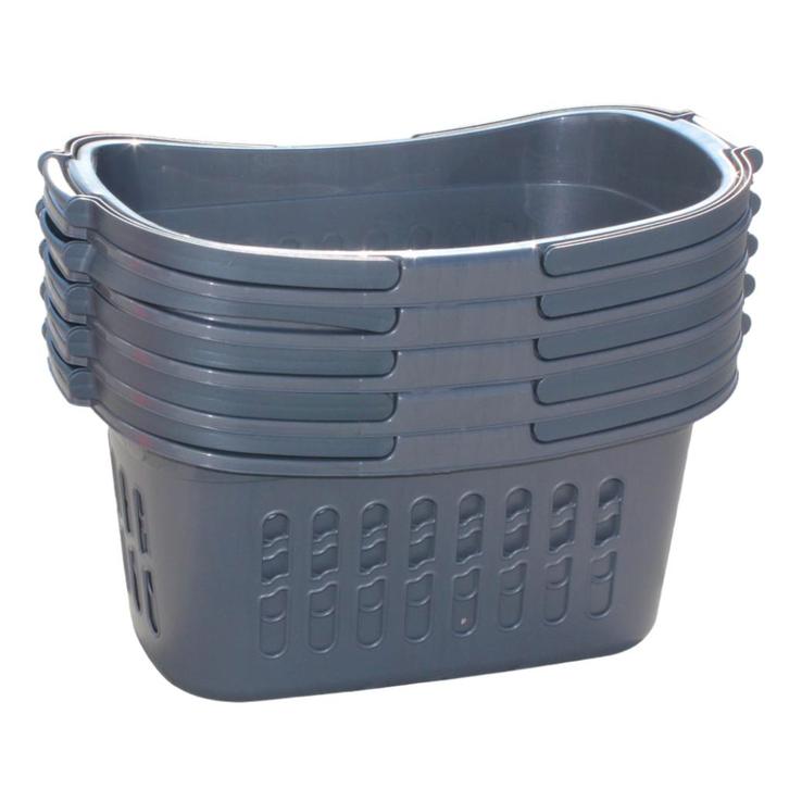 Winkelmandje – Boodschappenmand Set 5 Stuks Donkergrijs, Huis en Inrichting, Keuken | Keukenbenodigdheden, Ophalen of Verzenden