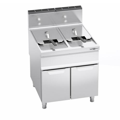 GGM Gastro | Dubbele friteuse op gas - 20+20 liter - 35 kW |, Witgoed en Apparatuur, Frituurpannen, Verzenden