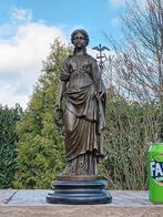 Beeld, athena godin van de wijsheid - 34 cm - brons marmer, Antiek en Kunst