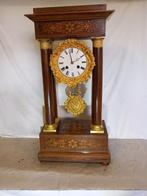 Portico klok - Hout, Emaille, Messing - 1850-1900, Antiek en Kunst, Antiek | Klokken