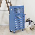 TRUUSK Mobiele Gereedschapswagen Trolley - Blauw - Werkplaat, Verzenden, Nieuw