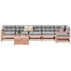 vidaXL 7-delige Loungeset massief douglas vurenhout, Verzenden, Nieuw, Loungeset