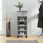 vidaXL Schoenenkast 40x36x105 cm bewerkt hout betongrijs, Verzenden, Nieuw