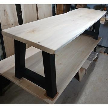 Eettafel met Boomstamblad, Boomstamtafel, Tafel Voor € 395 beschikbaar voor biedingen