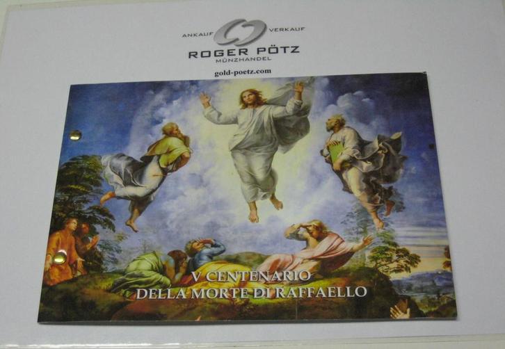 Vatikan 2 Euro 2020 Raffaello im offiziellen Numisbrief, Postzegels en Munten, Munten | Europa | Euromunten, Verzenden