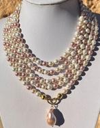 Parelmoer tweekleurig en Parelmoer Barok (33 x 14 mm) / 240