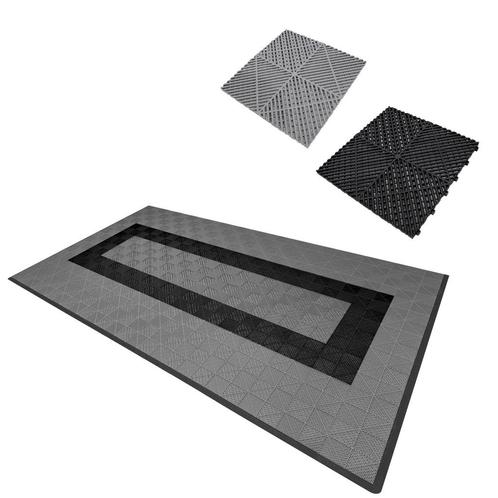 Geventileerde kliktegels grijs en zwart 3,2m x 6m voor, Doe-het-zelf en Verbouw, Ventilatie en Afzuiging, Verzenden