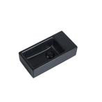 Fontein Mia 40.5x20x10.5cm mat zwart inclusief afvoerplug, Verzenden, Nieuw