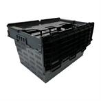 geperforeerde kunststof transportopslagkrat met vast deks..., Zakelijke goederen, Verzenden, Nieuw in verpakking