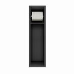 Inbouw toiletrolhouder-closetborstel houder mat zwart zonder, Verzenden, Nieuw