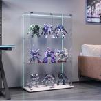 Glazen Vitrinekast met LED, Enkele Deur en 5 Planken Zwart, Huis en Inrichting, Kasten | Vitrinekasten, Verzenden, Nieuw