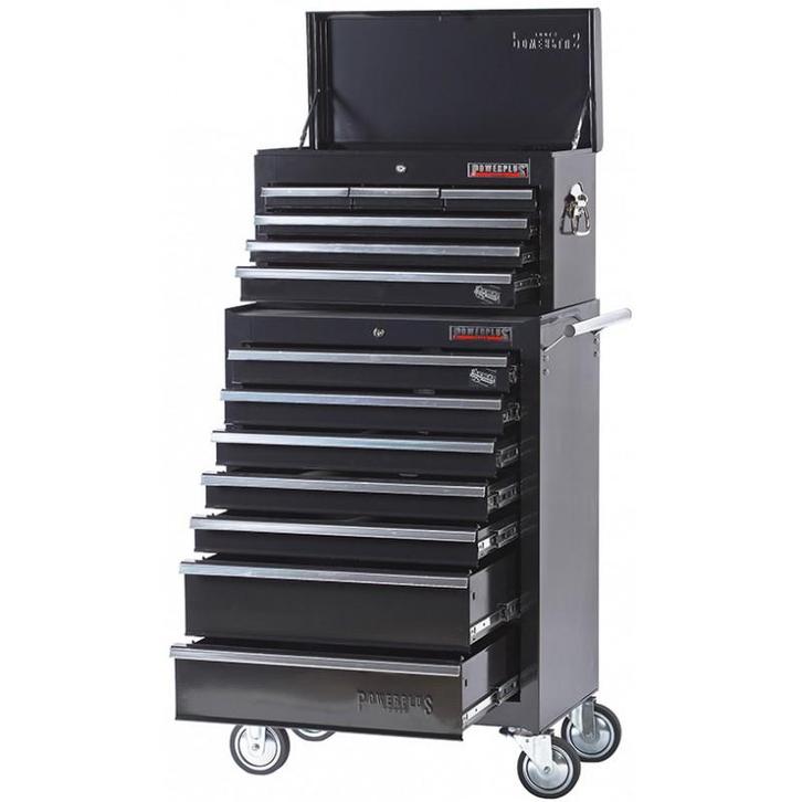 Gereedschapswagenset  zwart 13 laden met quick lock, Doe-het-zelf en Verbouw, Gereedschap | Handgereedschap, Ophalen of Verzenden