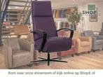 Leren relaxfauteuil Idol - Toledo Aubergine (paars) - Large, Huis en Inrichting, Fauteuils, Nieuw, Ophalen of Verzenden, 50 tot 75 cm