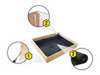 Moestuinbak - kweekbak - 120x80x18 cm - hout - met gronddoek, Tuin en Terras, Kweekspullen, Ophalen of Verzenden, Nieuw