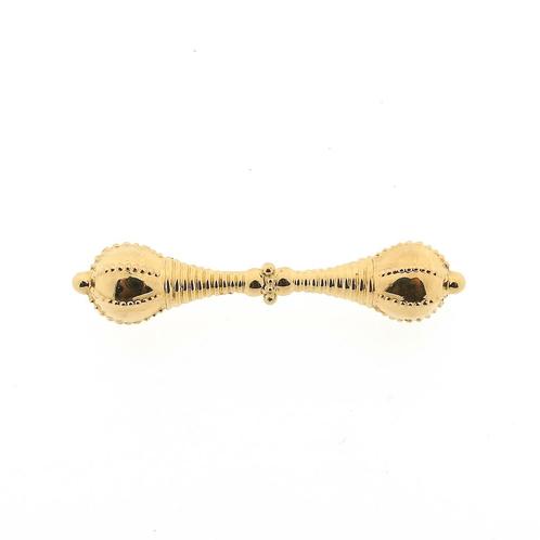 Gouden broche van een mutsenbel (mutsenbel broche, 585), Sieraden, Tassen en Uiterlijk, Broches, Overige kleuren, Gebruikt, Goud